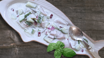 Ika Mata (Raw Fish Salad) with Wakame & Lemon Hot Sauce